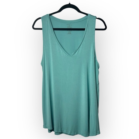 George Sea Green Sleeveless Top L - Picture 1 of 4